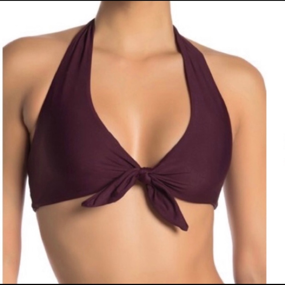 NWT free Press trixie knotted halter bikini top